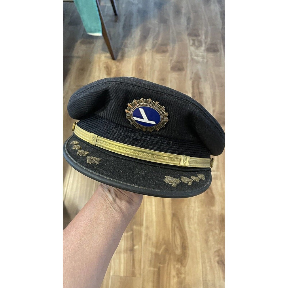 Eastern Airlines Pilot Captain Uniform Hat VINTAGE Berkshire De Luxe